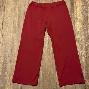 Prana Red Wide Leg Pants